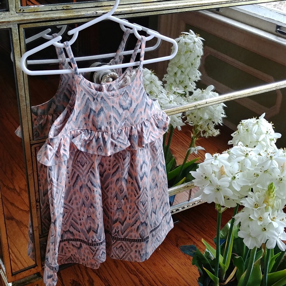 ⭐ NWT Jessica Simpson Peach & Blue Dress